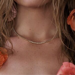 Lili claspe mini Reese tennis necklace